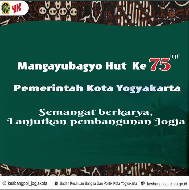 Mangayubagyo HUT ke - 75 Pemerintah Kota Yogyakarta