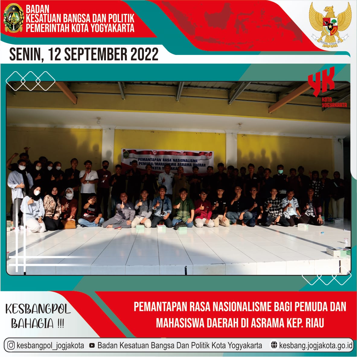 Pemantapan Rasa Nasionalisme Bagi Pemuda dan Mahasiswa Daerah di Asrama Kep Riau