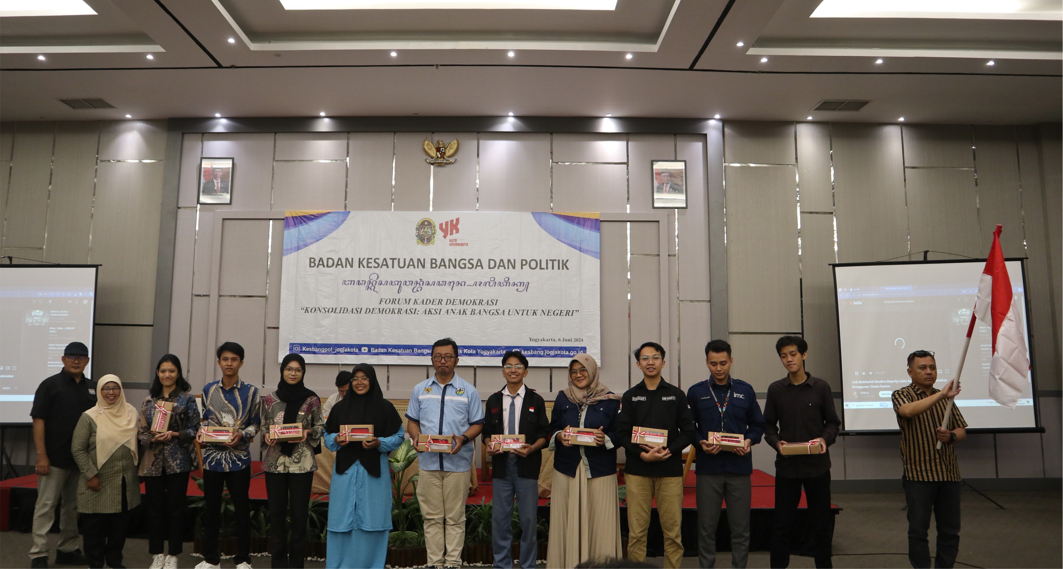 Melalui Forum Kader Demokrasi Bakesbangpol Kota Yogyakarta bersama anak muda Kota Yogyakarta Wujudkan Demokrasi yang Baik dan Berkualitas